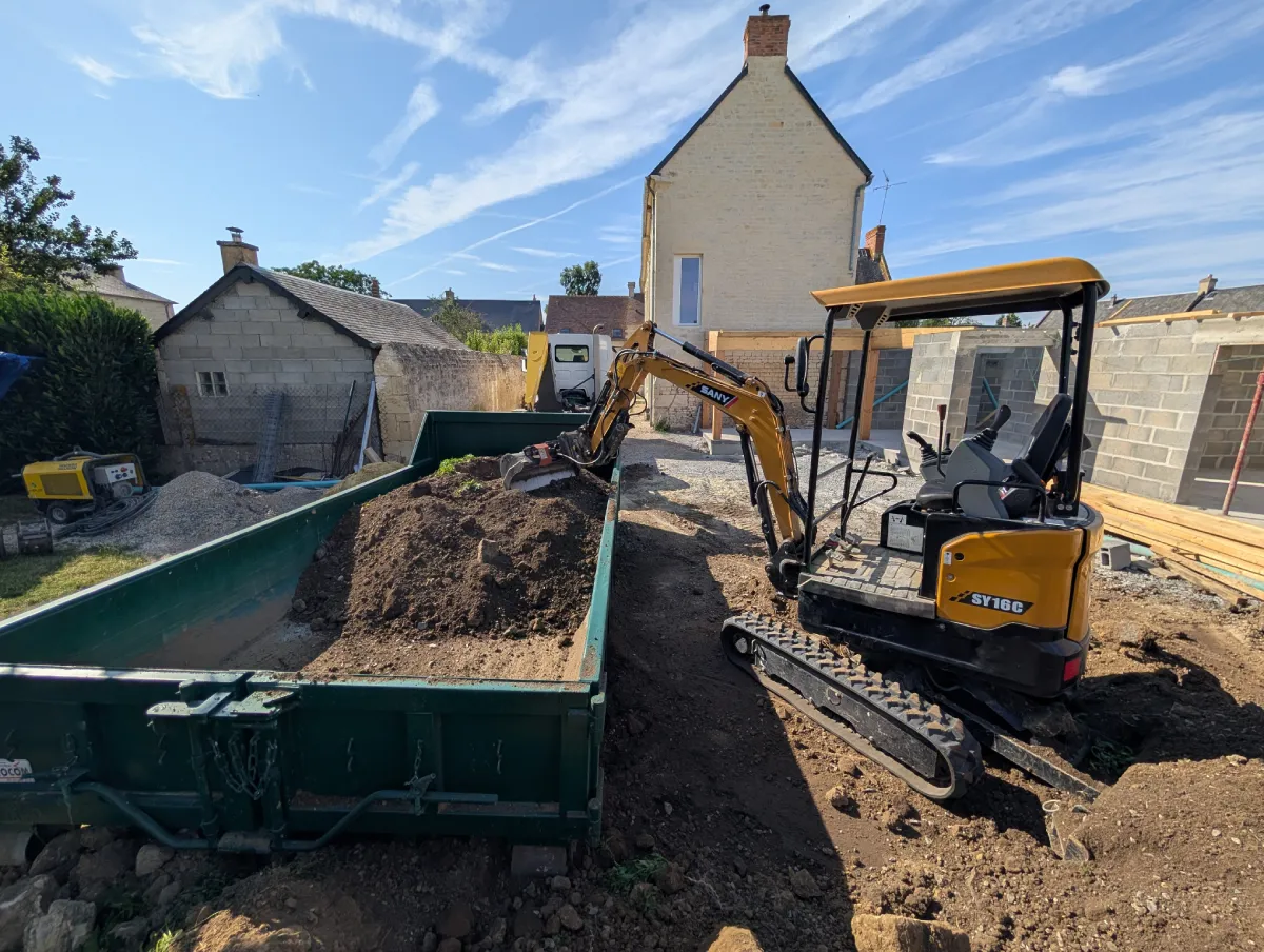 Petits travaux de terrassement maison à Caen et Bayeux (Calvados-14)
